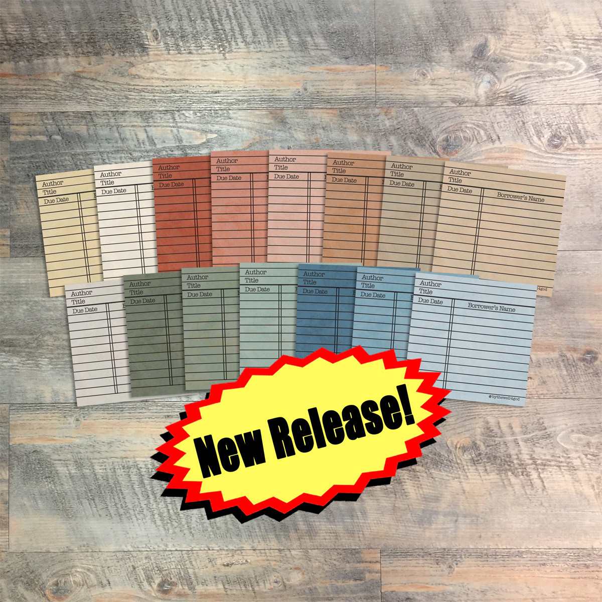 As He Said Library Cards - Set of 15 Library Cards - Journaling Cards