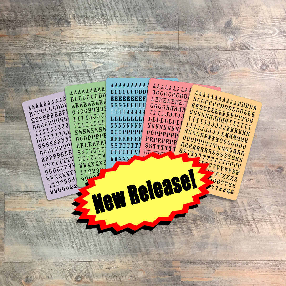Knowing Jesus  - Tile Alphabet Stickers - 5 Sheets of Tile Alphabet Stickers from BTW4G