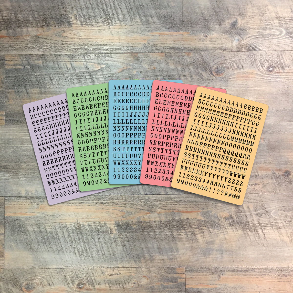 Knowing Jesus  - Tile Alphabet Stickers - 5 Sheets of Tile Alphabet Stickers from BTW4G