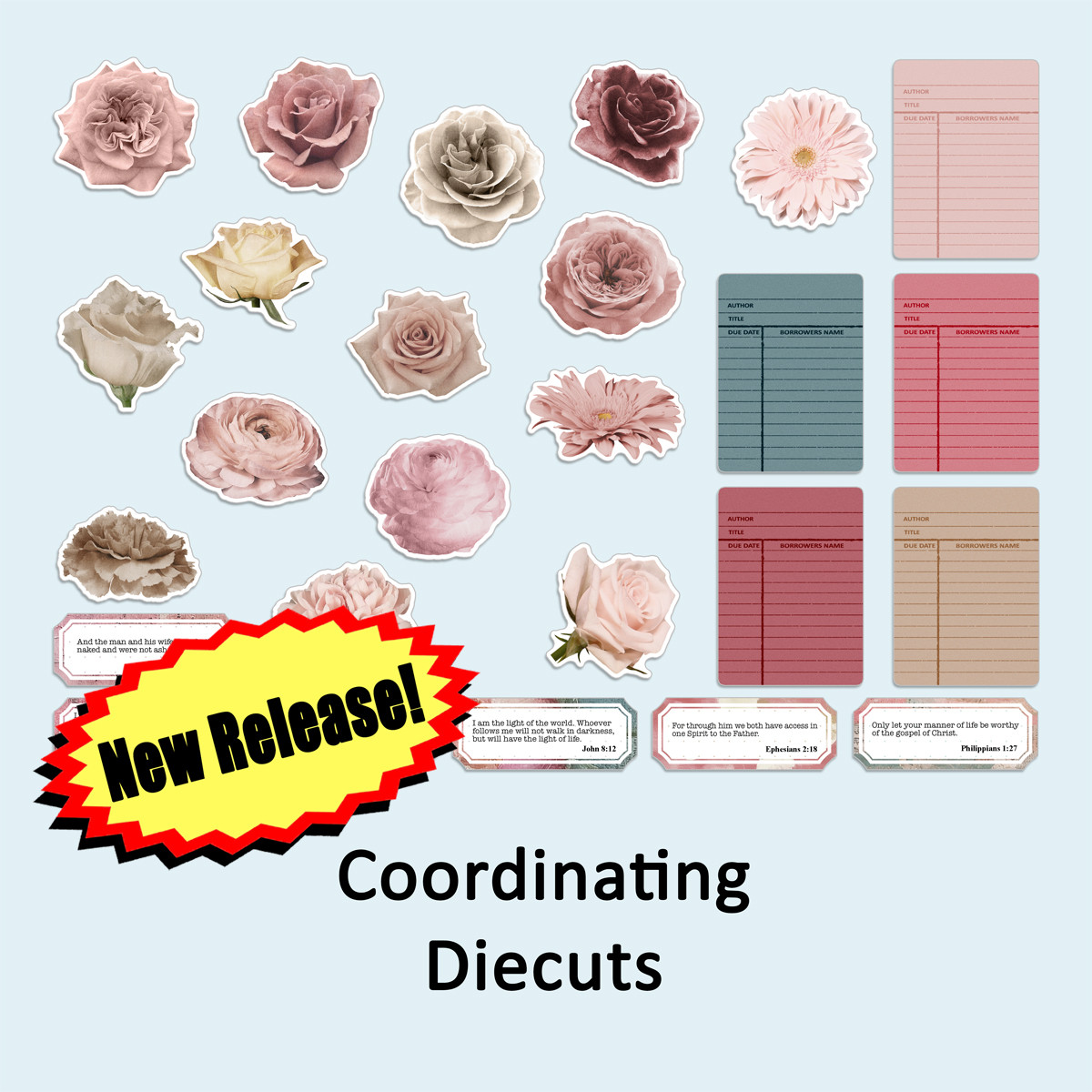  Coordinating Die Cut Set for Face To Face