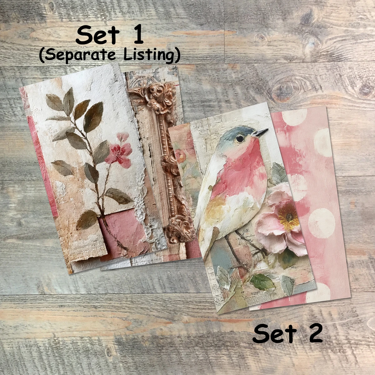 Journal Set 2 - Face To Face - Blank Journal Set - Pair of Custom Travelers Notebook Inserts - 2 Notebook Inserts - Inserts for Dori