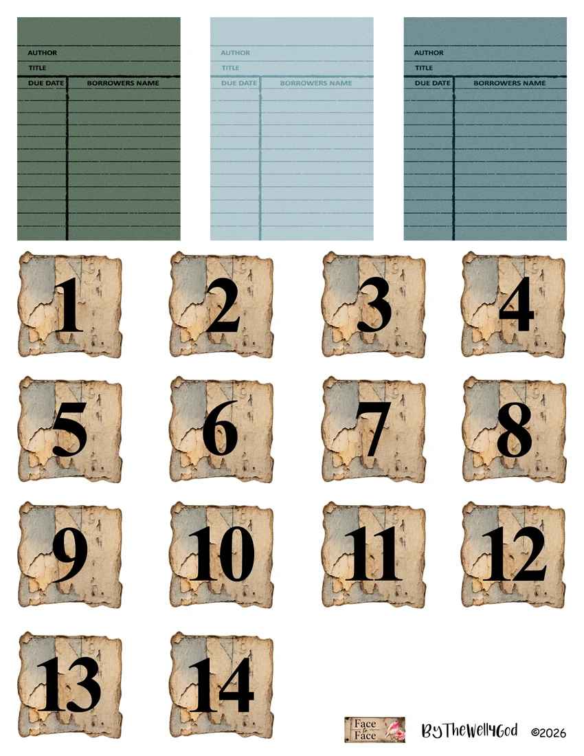 Digital Paper Collection for "Face to Face" Devotional Kit