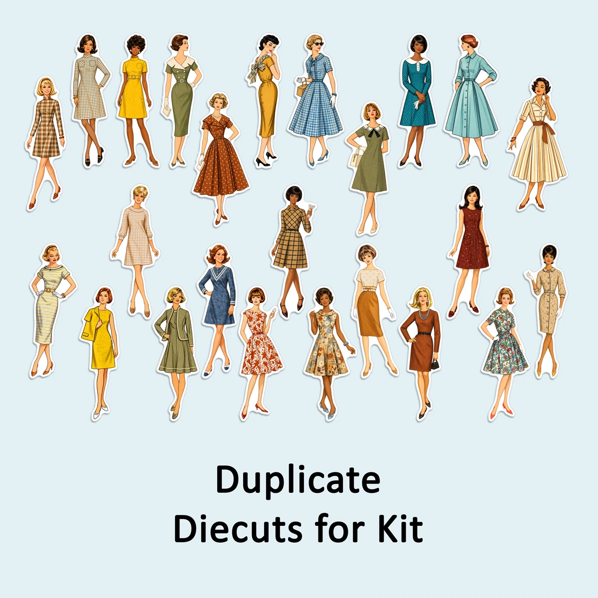 Duplicate Die Cut Set for Enough For Today