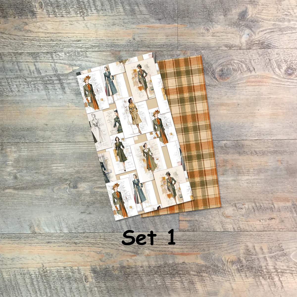 Journal Set 1 - Enough For Today - Blank Journal Set - Pair of Custom Travelers Notebook Inserts - 2 Notebook Inserts - Inserts for Dori
