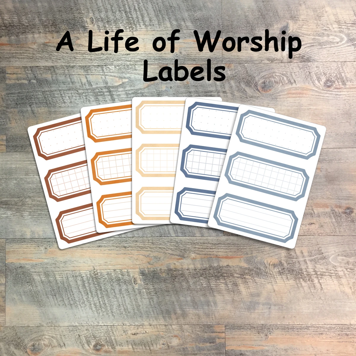 A Life of Worship- 5 Sheets of Label Stickers from BTW4G- Inspired by this kit!