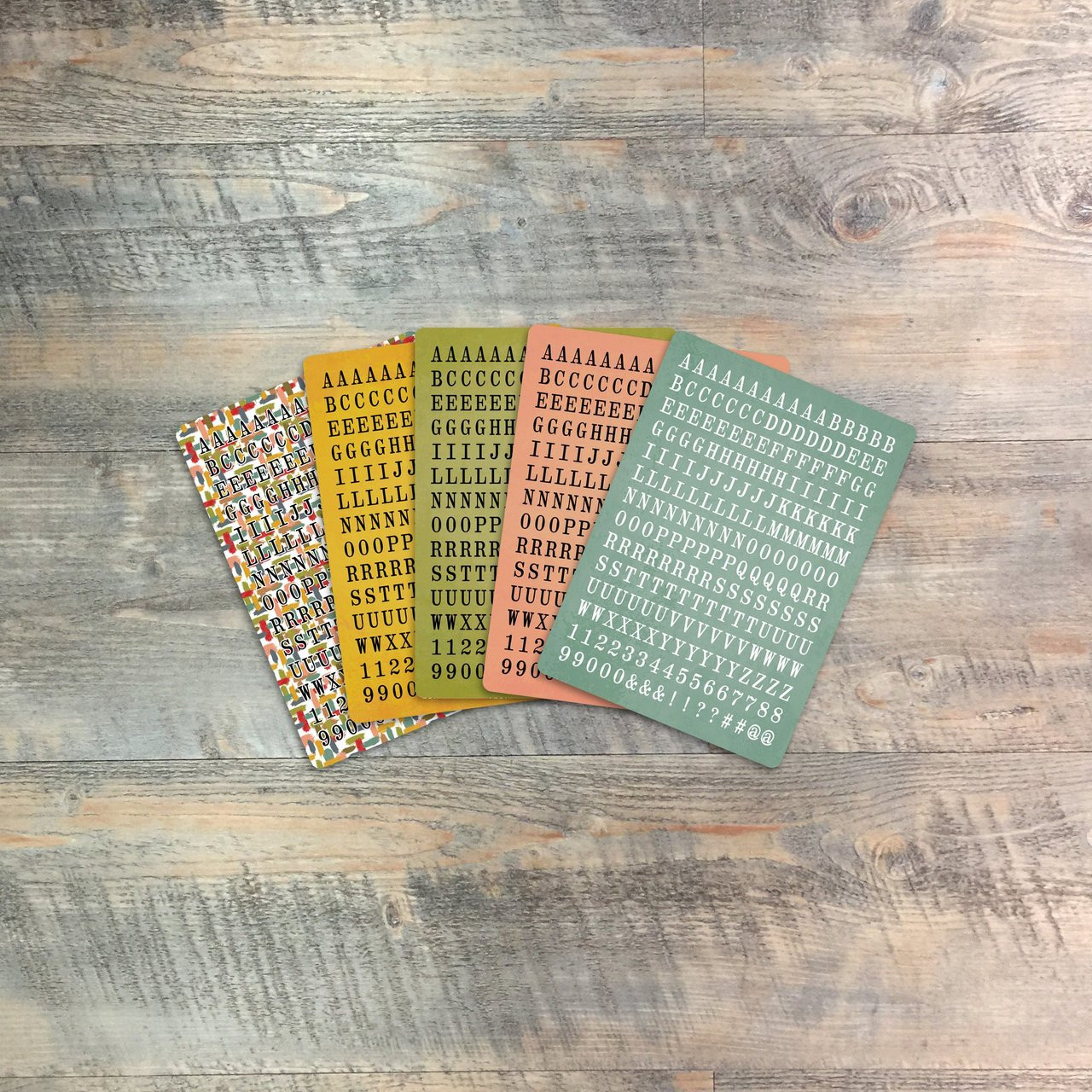 Journey:  Tile Alphabet Sticker Sheets - 5 Sheets of Tile Alphabet Stickers from ByTheWell4God - Perfect for the margins of your bible