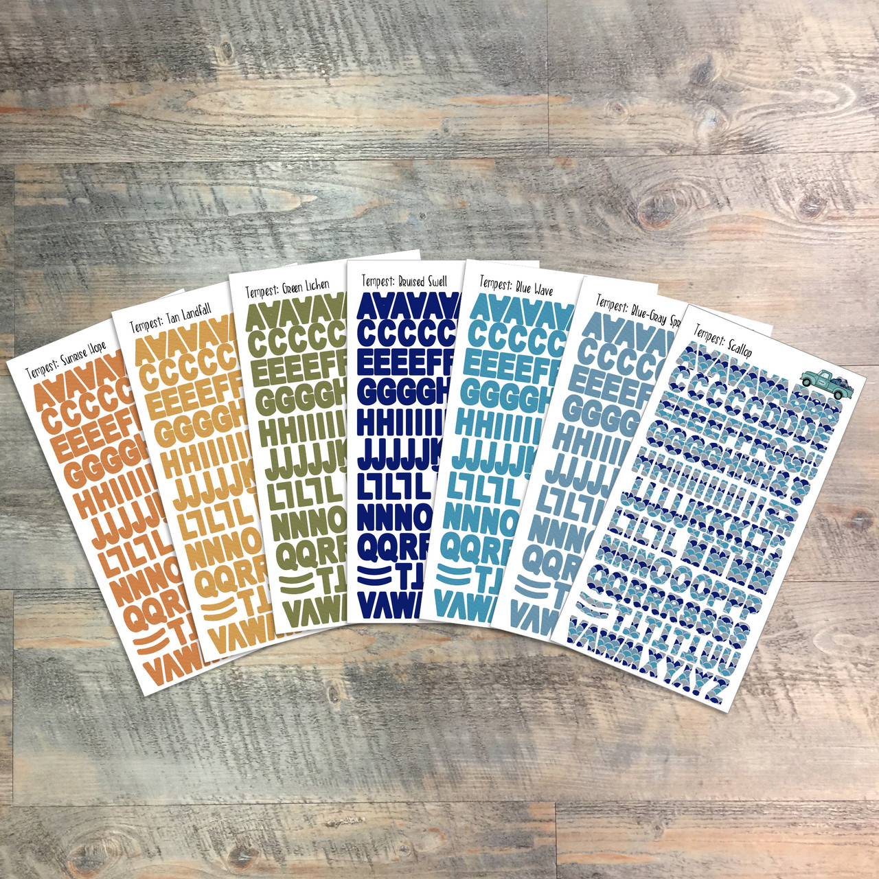 Tempest Clear Stickers - 7 Sheets of Clear Stickers, Inspired by "True North" - For the margins of your Bible!