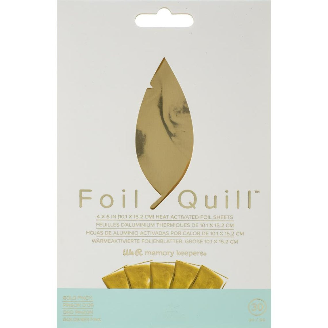 Gold Finch Foil Quill Heat Activated Foil Sheets - for Bible Journaling and Crafting
