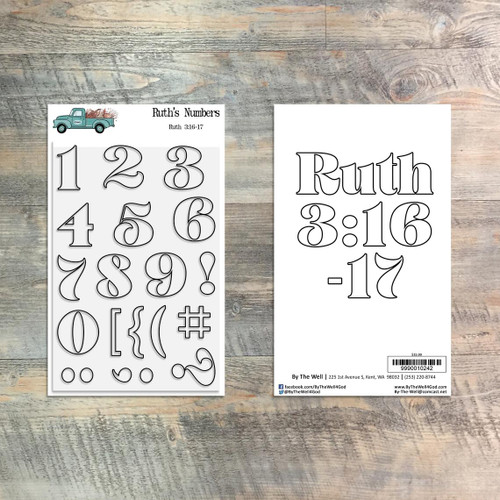 Ruth's Numbers - Stamp Set - 18 Piece Stamp Set