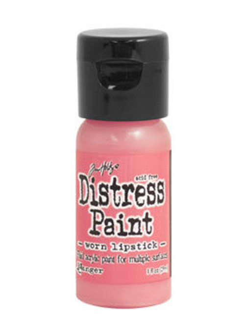 Worn Lipstick Distress Paint - Fluid Acrylic - Flip Top - 1 oz