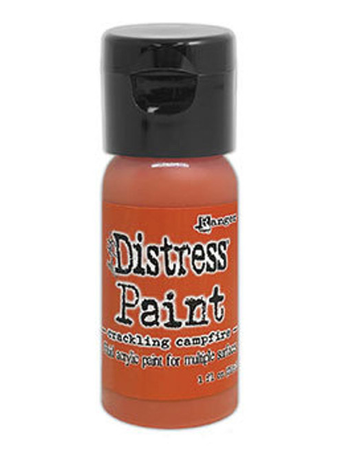 Crackling Campfire Distress Paint - Fluid Acrylic - Flip Top - 1 oz