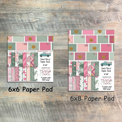 Our First Love - Good News Paper Collection - 24 Double Sided 6x6 or 6x8 Papers