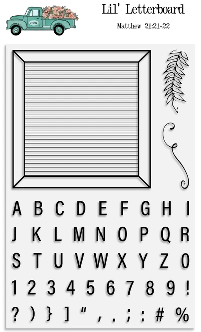 Lil' Letterboard Stamp Set
