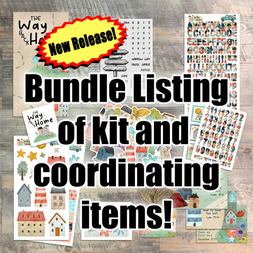 Bundle Listing for "The Way Back Home" Kit and Coordinating Items