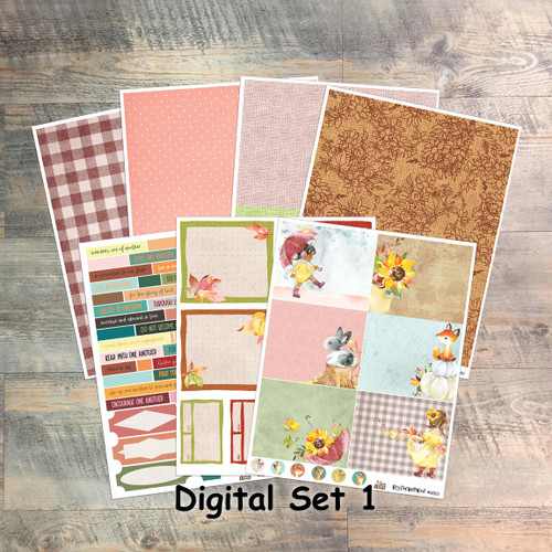 Set 1: Digital Paper Collection for "One Another" Devotional Kit