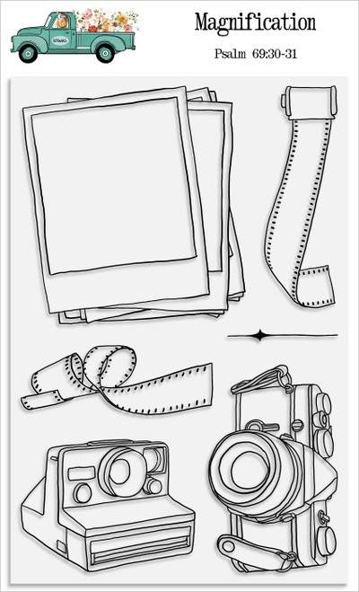 Magnification - 6 Piece Stamp Set - 4x6 Stamp Set