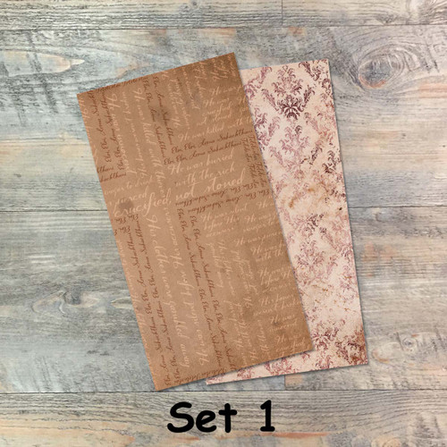 Journal Set 1 - Tetelestai - Blank Journal Set  - Pair of Custom Travelers Notebook Inserts - 2 Notebook Inserts - Inserts for Dori