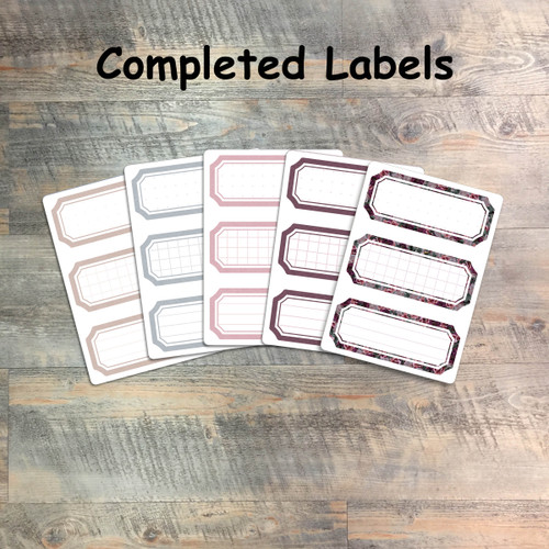 Completed Labels - 5 Sheets of Label Stickers from BTW4G- Inspired by "Tetelestai"