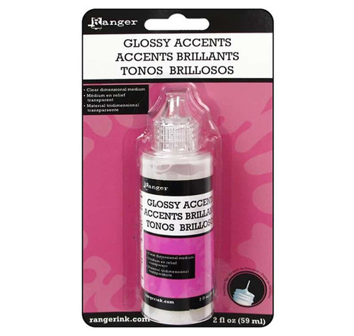 Glossy Accents - Clear Dimensional Embellishment - Ranger Ink - 2 ounces