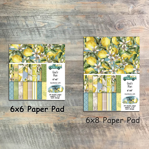 God's Plan - Paper Collection - 24 Double Sided 6x6 or 6x8 Papers