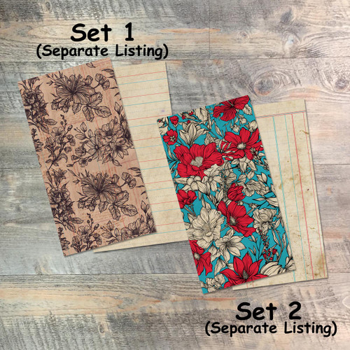 Journal Set 1 - Note to Self - Blank Journal Set - Pair of Custom Travelers Notebook Inserts - 2 Notebook Inserts - Inserts for Dori Journal Set 1 - Note to Self - Blank Journal Set - Pair of Custom Travelers Notebook Inserts - 2 Notebook Inserts - Inserts for Dori