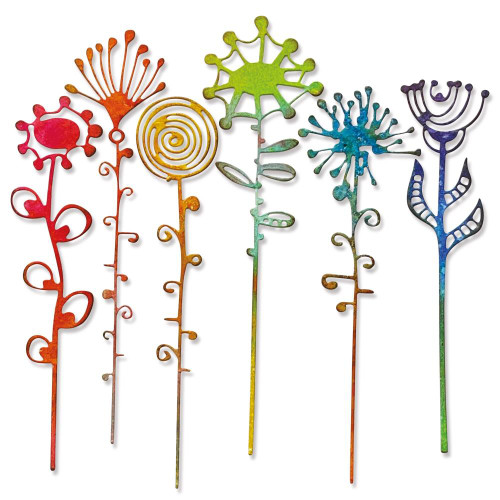 Sizzix Thinlits Dies - Artsy Stems - 6/Pkg - by Tim Holtz