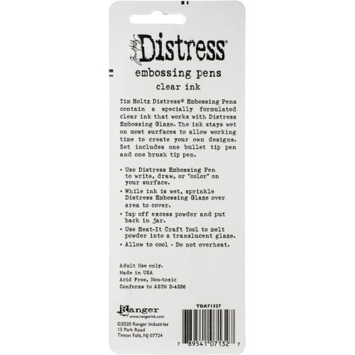 Tim Holtz Distress Embossing Pen - 2/Pkg - Add embossed designs to your bible journaling pages!