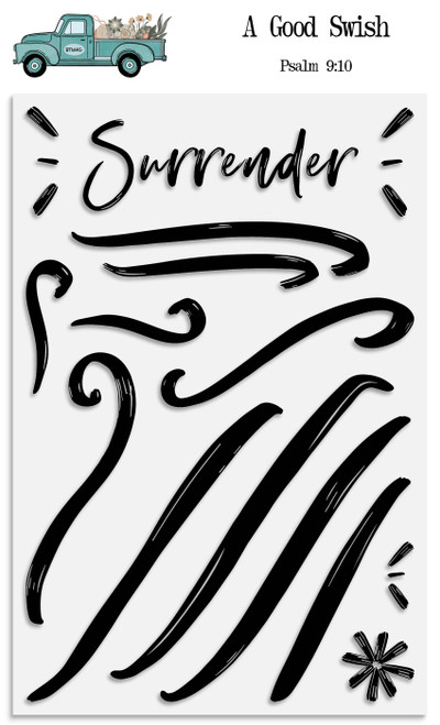 A Good Swish - 15 Piece Stamp Set - 4x6 Stamp Set