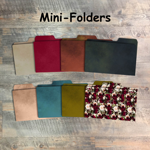 Mini Folders - 8 Mini Folders to Coordinate with the "Red Sea Rules" Kit