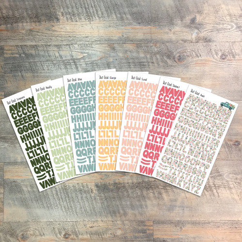 But God - Clear Alpha Stickers - 7 Sheets of Clear Stickers - For the margins of your Bible!