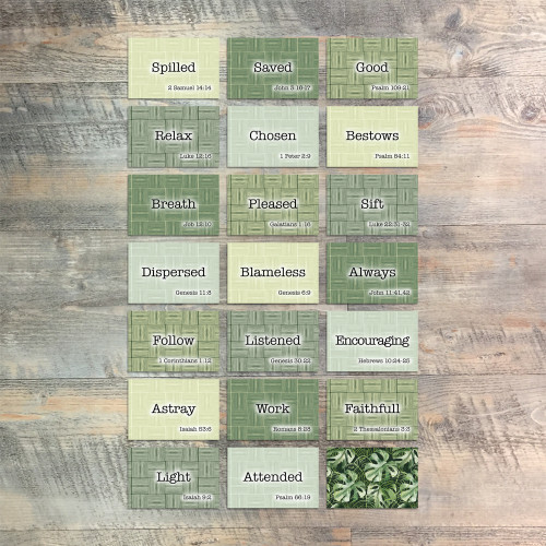 Set 2 Mini Flash Cards for "But God..." - 20 2x3 Flash Cards  to Match Kit