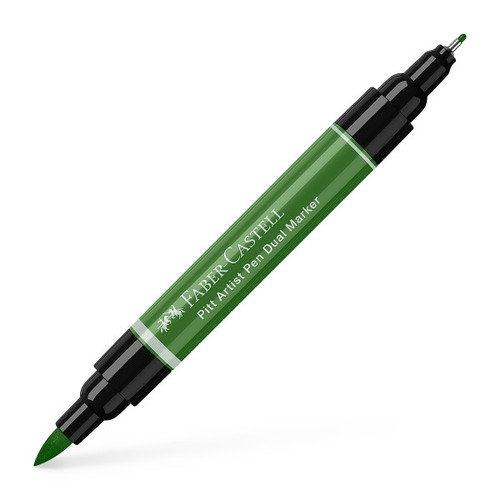 167 Permanent Green Olive - Buy 4, Get 1 Free - Pitt Artist Pen Dual Marker - Faber Castell