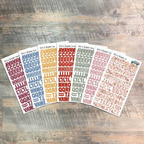 Hints & Whispers - Clear Alpha Stickers - 7 Sheets of Clear Alpha Stickers - For the margins of your Bible!