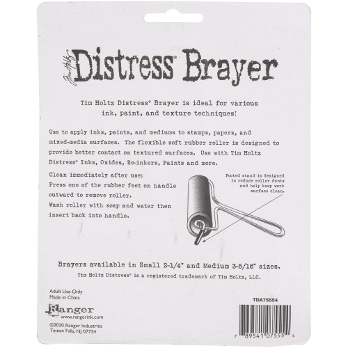 Tim Holtz Distress Brayer - Medium 3 5/16 inch - by Ranger