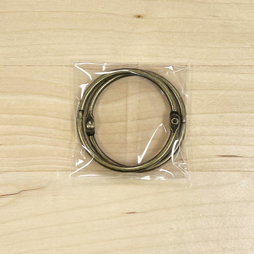 Binder Rings! - Two 1.5" Antique Bronze Binder Rings