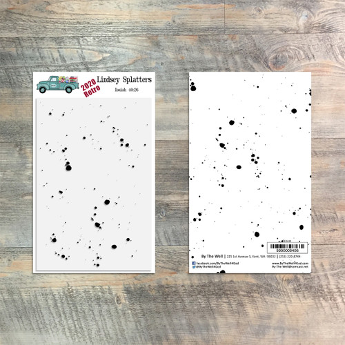 2020 Retro Stamp: Lindsey Splatters - 1 Piece Stamp Set - ByTheWell4God