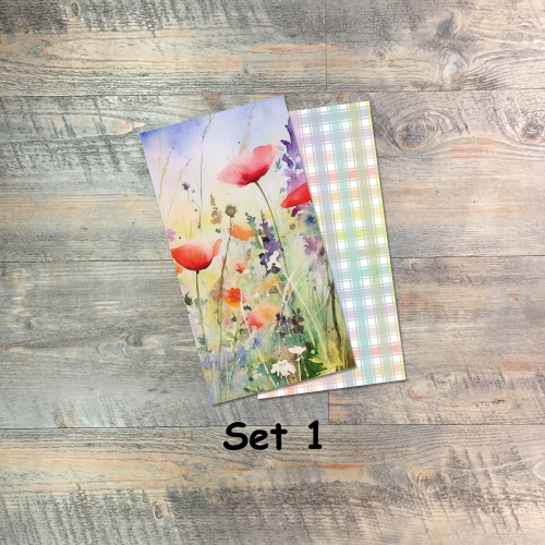 Journal Set 1 - Tempted - Blank Journal Set  - Pair of Custom Travelers Notebook Inserts - 2 Notebook Inserts - Inserts for Dori