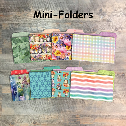 Mini Folders - 8 Mini Folders to Coordinate with the "Tempted" Kit