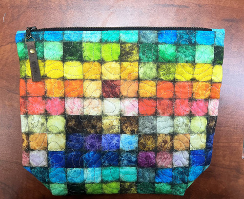 Quilted Bag - Tim Holtz 1" Colorblock - Large apprx 11.5" x 11.5"