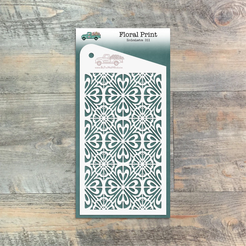 Floral Print - Custom stencil to coordinate with Silent Voices - ByTheWell4God