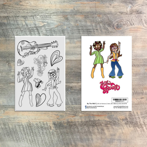 In The Groove - 8 Piece Stamp Set - 4x6 Stamp Set