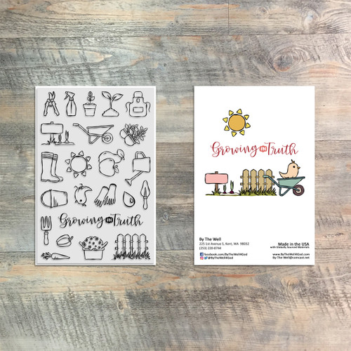 Growing In Truth Kit Stamp - 23 Piece Stamp Set - 4x6 Stamp Set