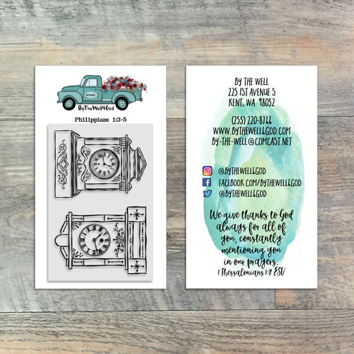 Clocks - 2x3 Stamp - ByTheWell4God