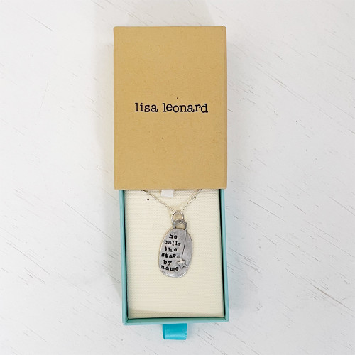 He Calls the Stars by Name Necklace {Pewter}