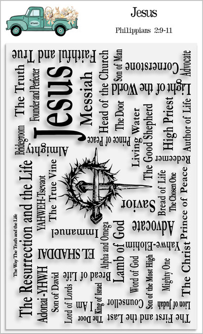Jesus - 1 Piece Stamp Set - 4x6 Stamp Set