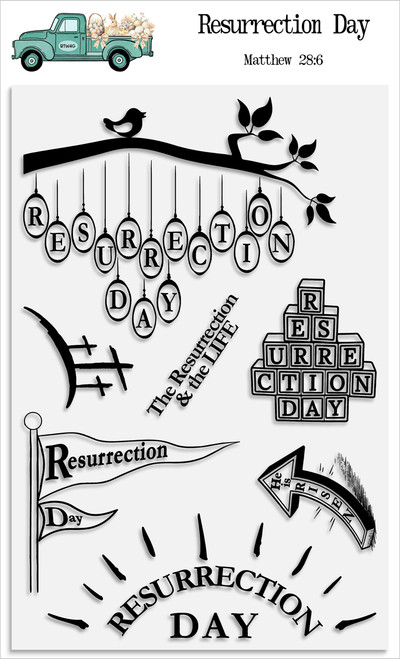 Resurrection Day, 7 Piece Stamp Set - 4x6 Stamp Set