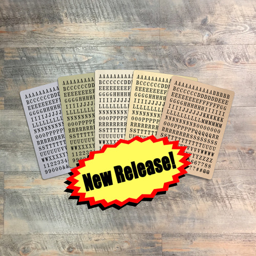 Give Praise To The Lord - Tile Alphabet Stickers - 5 Sheets of Tile Alphabet Stickers from BTW4G