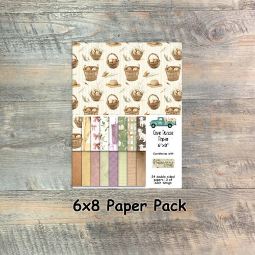 Give Praise To The Lord - Paper Collection - 24 Double Sided 6x8 Papers - Coordinates with Kit