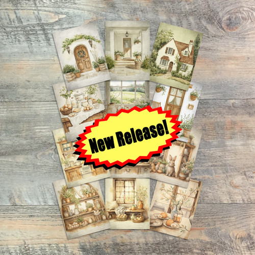 Country Living Journaling Cards - Give Praise To The Lord - 12 Unique-3x4 Journaling Cards