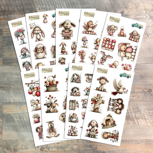 Give Praise To The Lord -Whimsical Easter Stickers 9 Sheets 